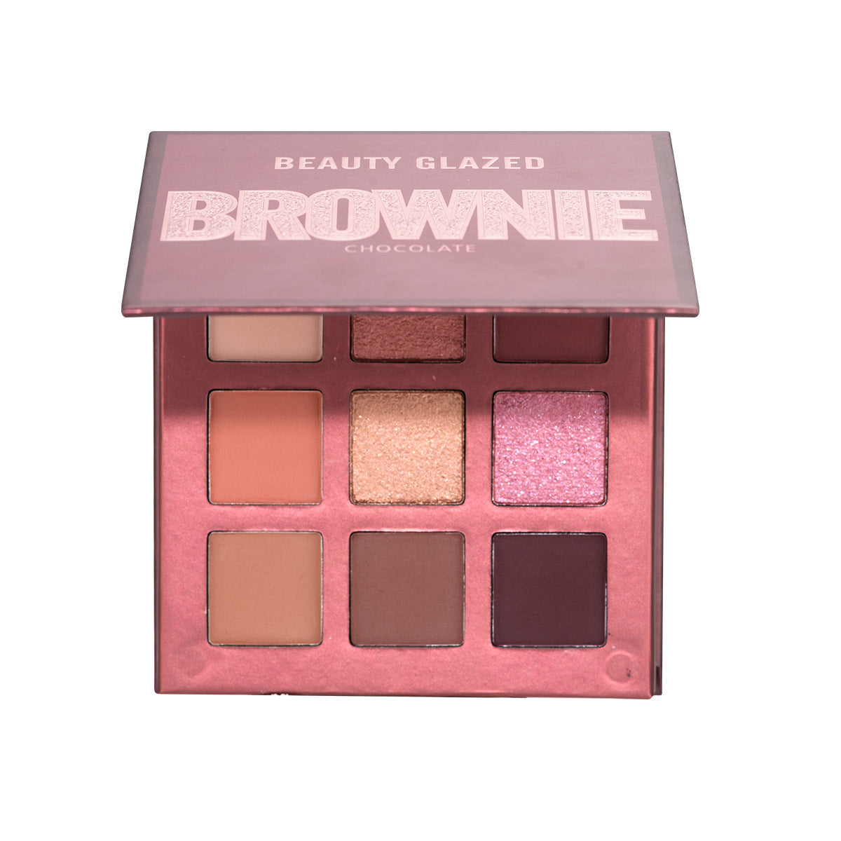 Beauty Glazed – Palette de Fards à Paupières Chocolat Mocha (9 Couleurs, Mat & Nacré)